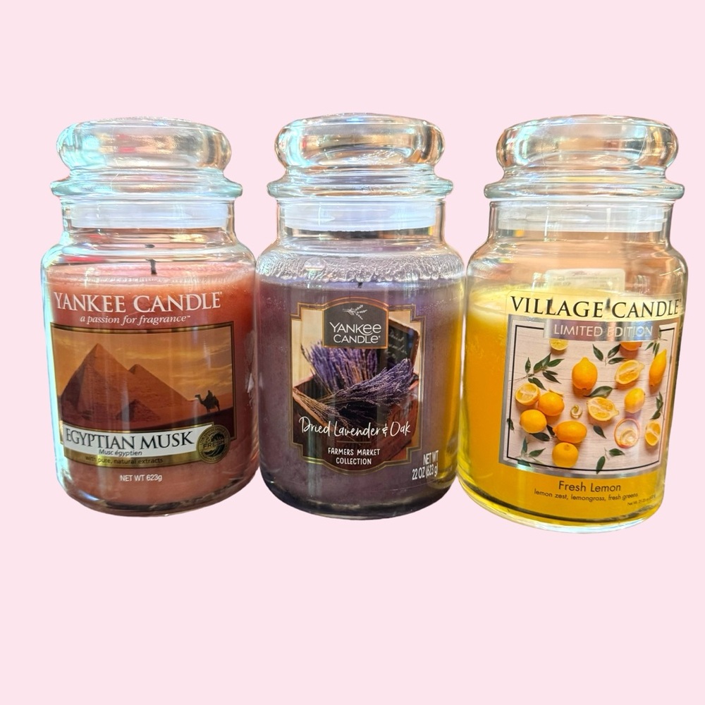 Yankee Candle & Village Candle 22oz Jar Bundle